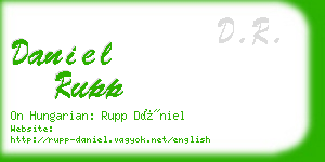 daniel rupp business card